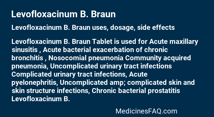 Levofloxacinum B. Braun