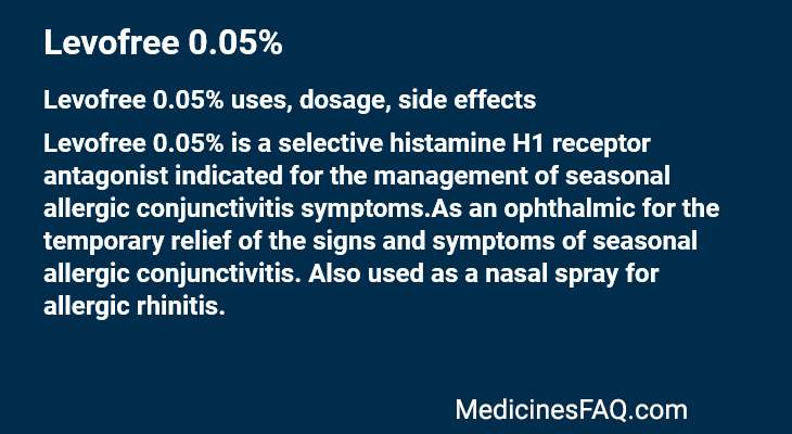 Levofree 0.05%
