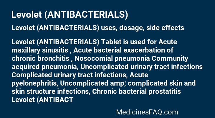 Levolet (ANTIBACTERIALS)