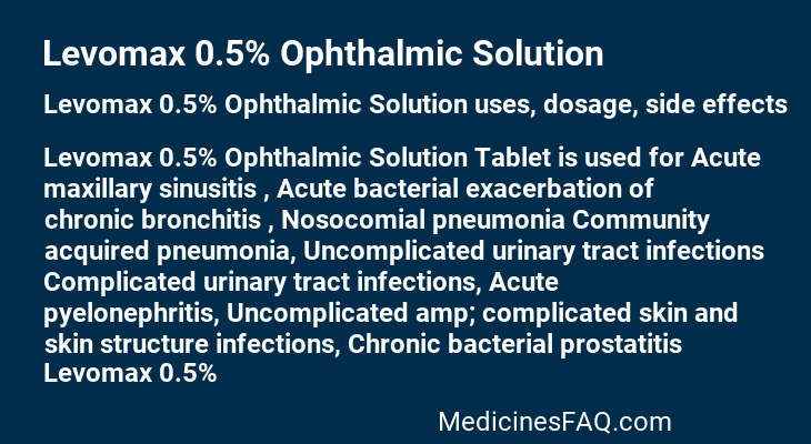 Levomax 0.5% Ophthalmic Solution