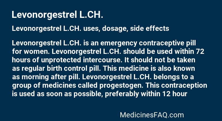 Levonorgestrel L.CH.