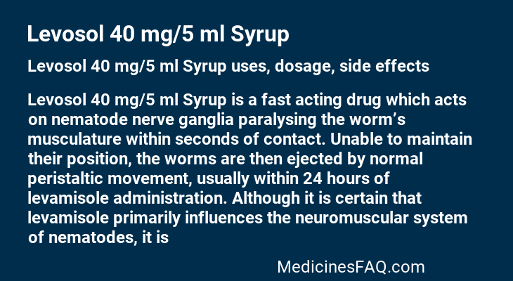 Levosol 40 mg/5 ml Syrup