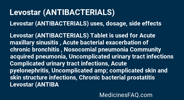 Levostar (ANTIBACTERIALS)