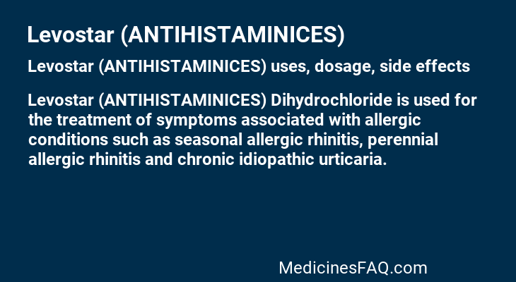 Levostar (ANTIHISTAMINICES)