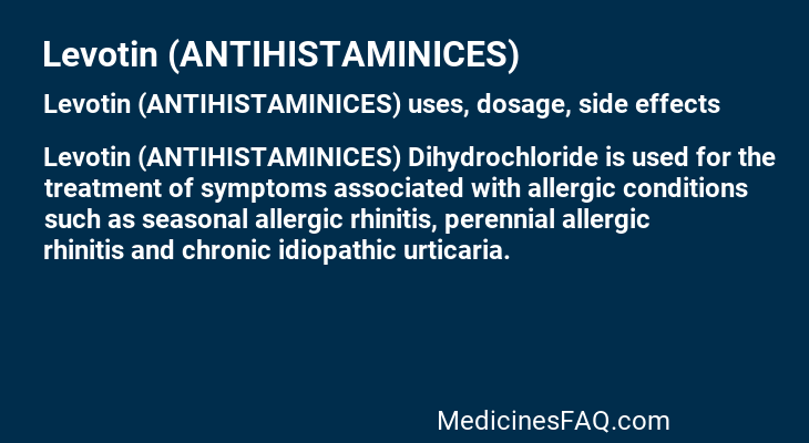 Levotin (ANTIHISTAMINICES)