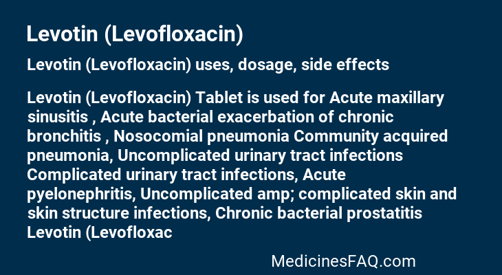 Levotin (Levofloxacin)