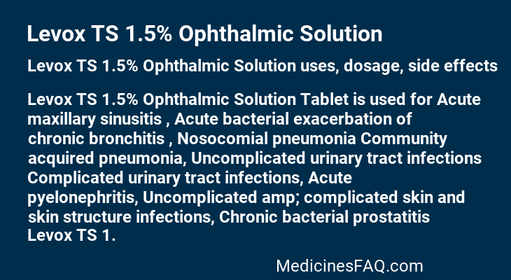 Levox TS 1.5% Ophthalmic Solution