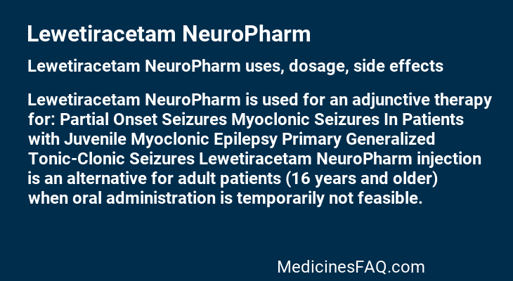 Lewetiracetam NeuroPharm