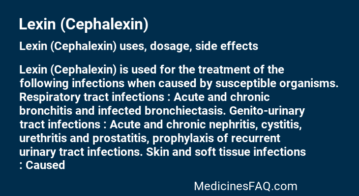 Lexin (Cephalexin)