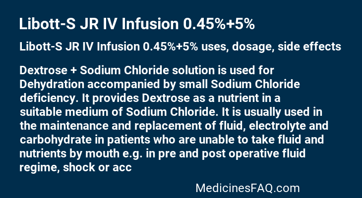 Libott-S JR IV Infusion 0.45%+5%