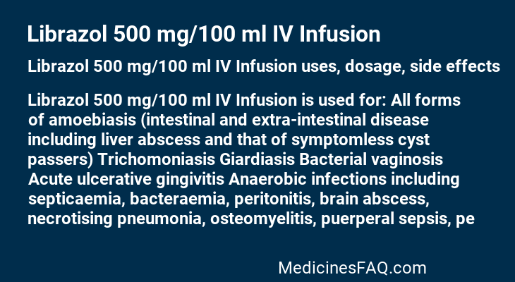 Librazol 500 mg/100 ml IV Infusion