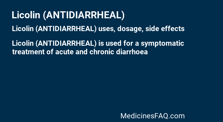 Licolin (ANTIDIARRHEAL)