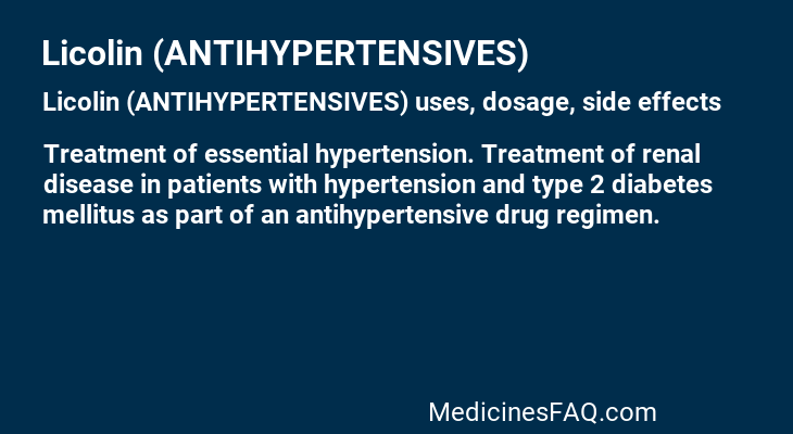 Licolin (ANTIHYPERTENSIVES)