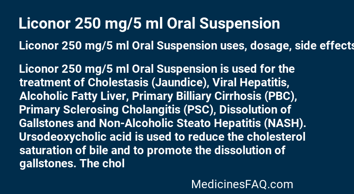 Liconor 250 mg/5 ml Oral Suspension