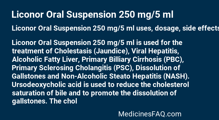 Liconor Oral Suspension 250 mg/5 ml