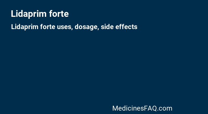 Lidaprim forte