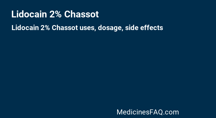 Lidocain 2% Chassot