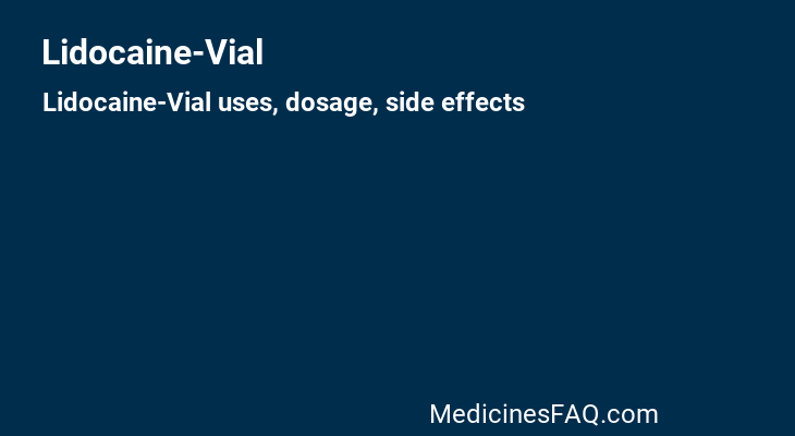 Lidocaine-Vial