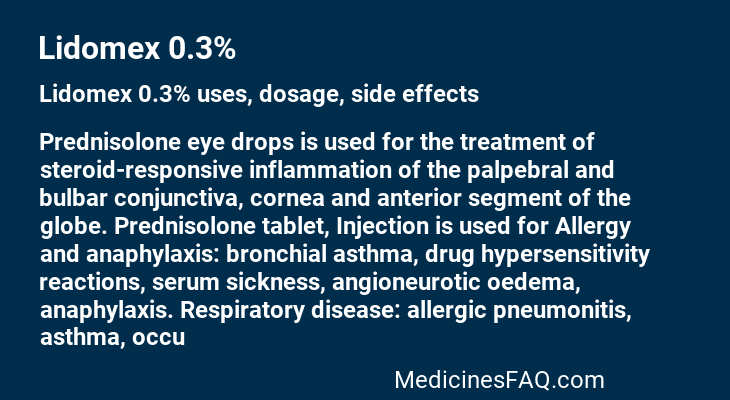 Lidomex 0.3%