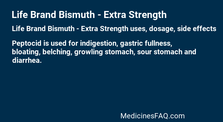 Life Brand Bismuth - Extra Strength
