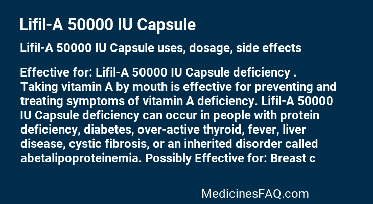 Lifil-A 50000 IU Capsule