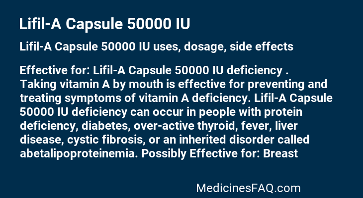 Lifil-A Capsule 50000 IU