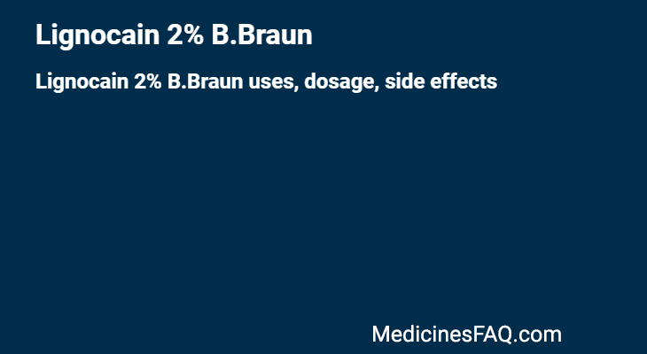 Lignocain 2% B.Braun