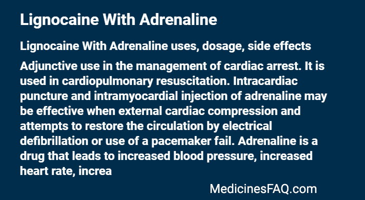 Lignocaine With Adrenaline
