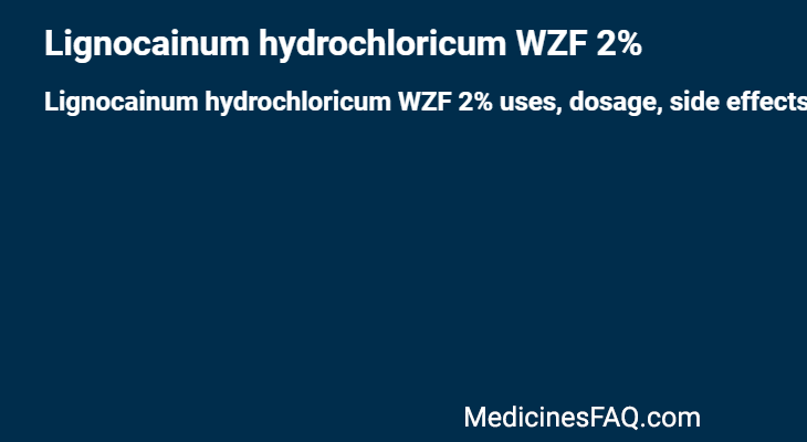 Lignocainum hydrochloricum WZF 2%