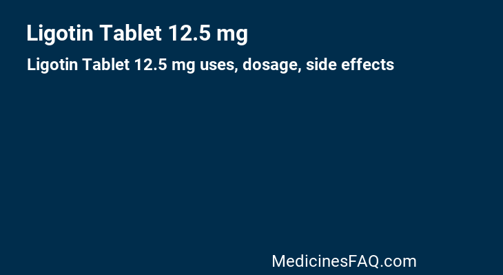 Ligotin Tablet 12.5 mg