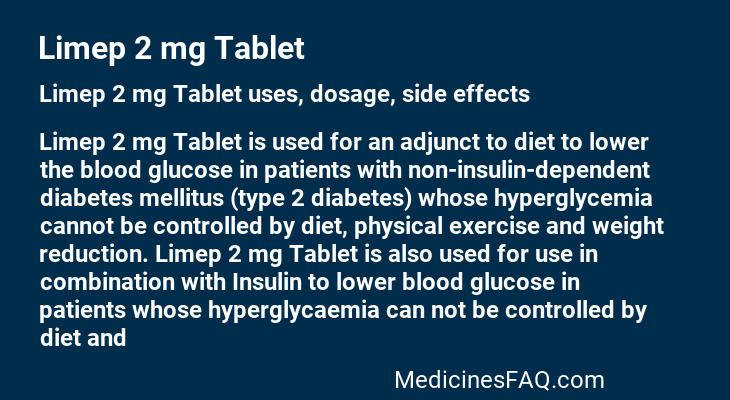 Limep 2 mg Tablet