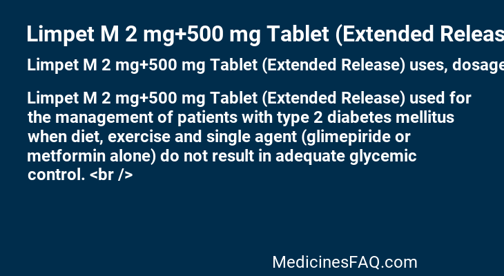 Limpet M 2 mg+500 mg Tablet (Extended Release)