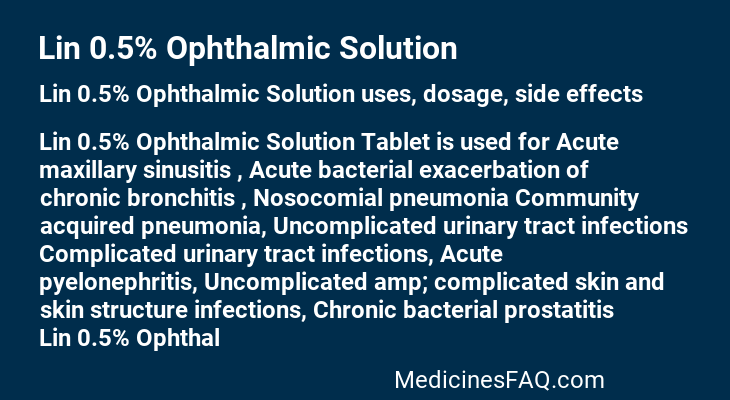 Lin 0.5% Ophthalmic Solution