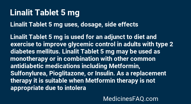 Linalit Tablet 5 mg