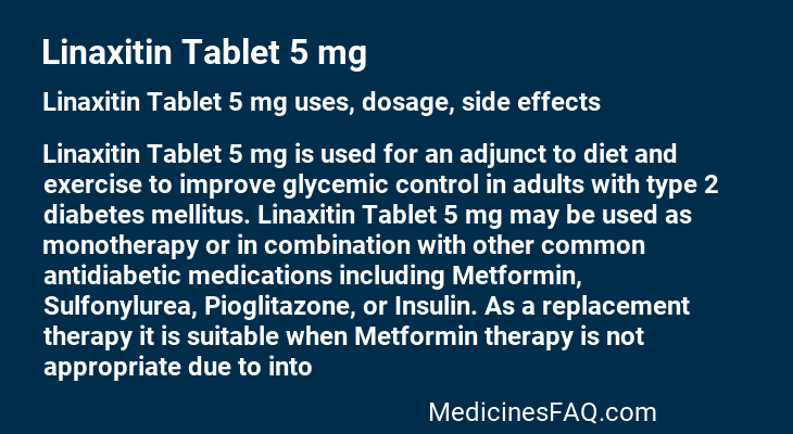 Linaxitin Tablet 5 mg