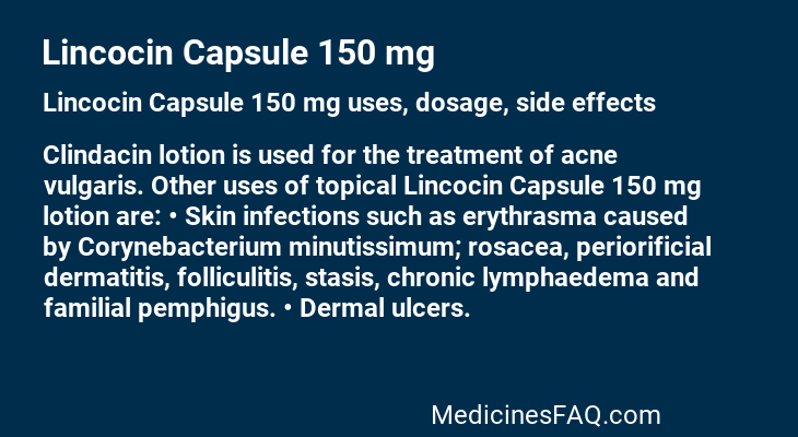 Lincocin Capsule 150 mg