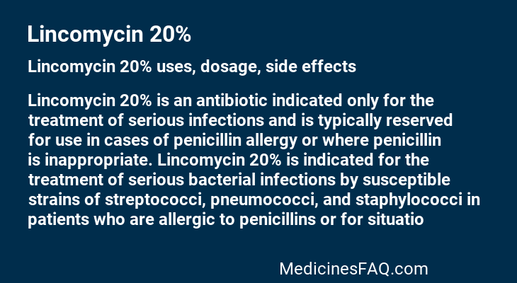 Lincomycin 20%