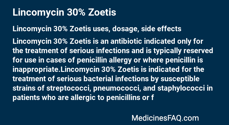 Lincomycin 30% Zoetis