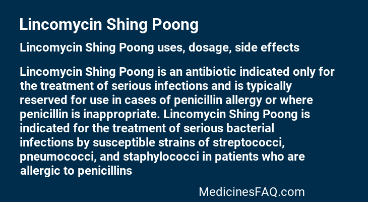 Lincomycin Shing Poong