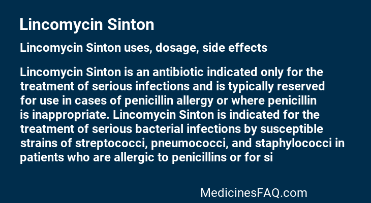 Lincomycin Sinton