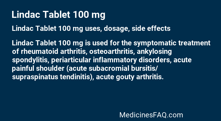 Lindac Tablet 100 mg