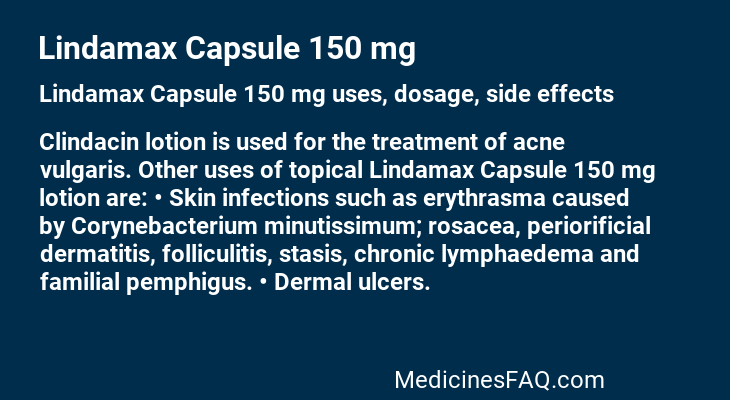 Lindamax Capsule 150 mg