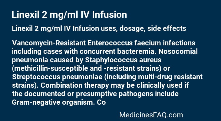 Linexil 2 mg/ml IV Infusion