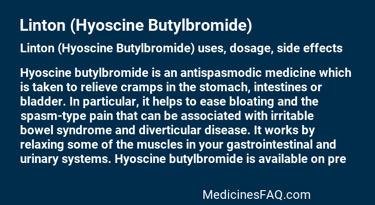 Linton (Hyoscine Butylbromide)