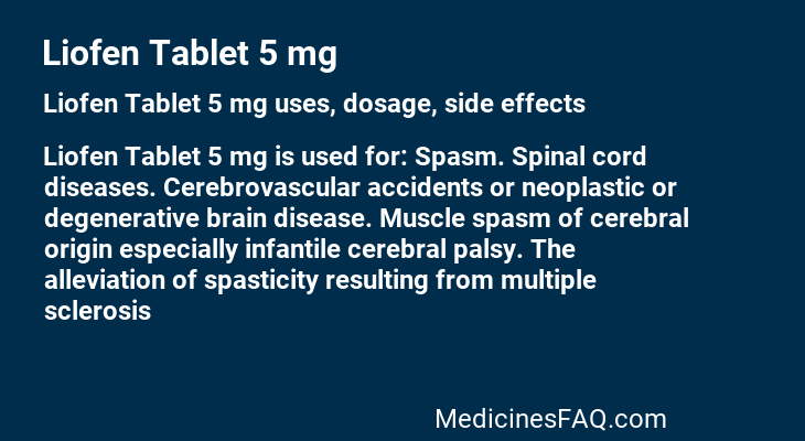 Liofen Tablet 5 mg