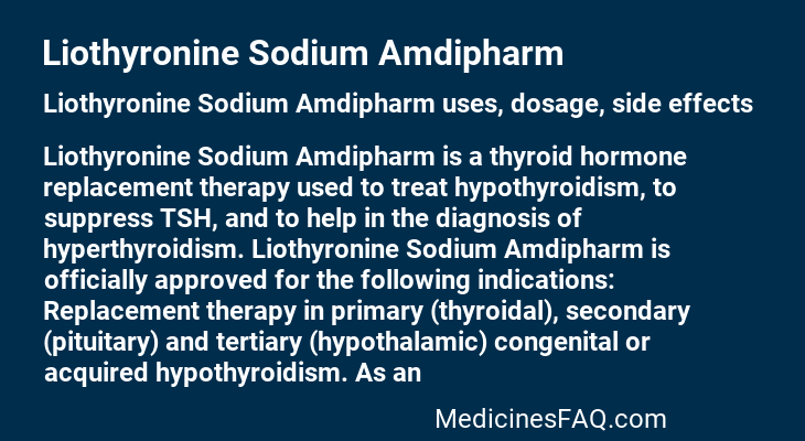 Liothyronine Sodium Amdipharm