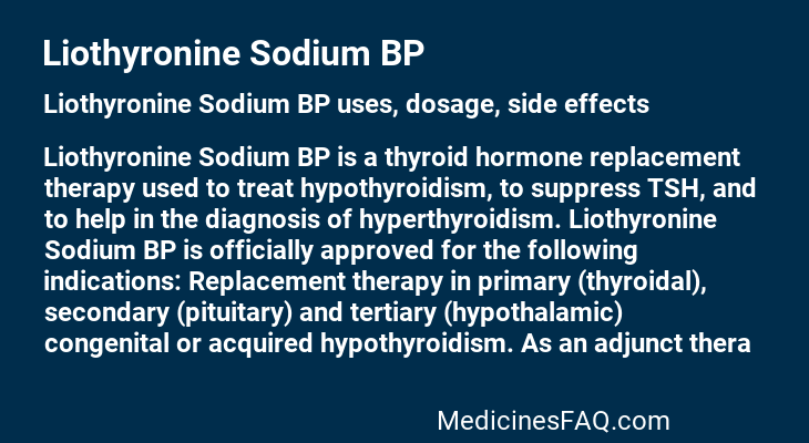 Liothyronine Sodium BP