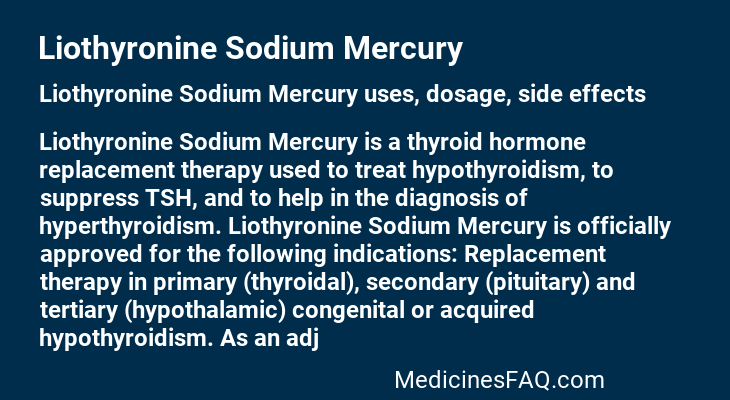 Liothyronine Sodium Mercury