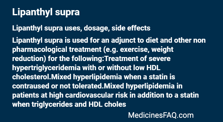 Lipanthyl supra