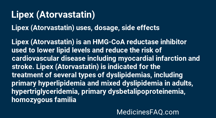 Lipex (Atorvastatin)